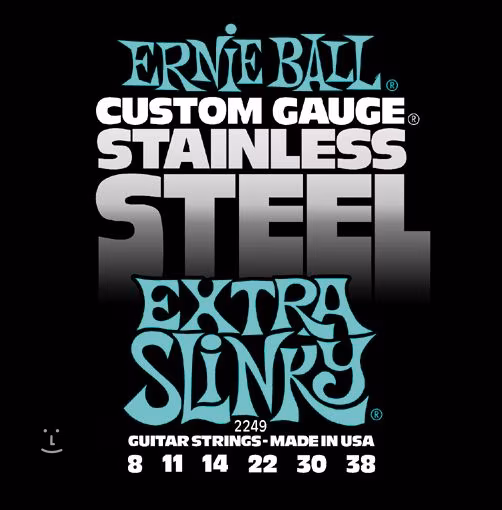 Ernie Ball 2249 Stainless Steel Extra Slinky - Struny na elektrickú gitaru