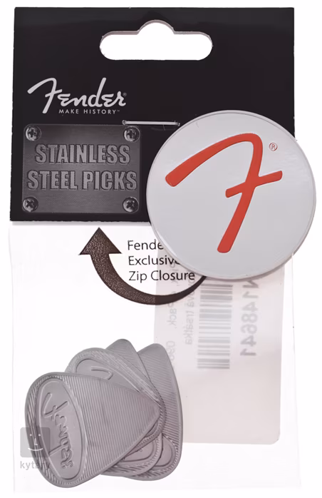 Fender Steel Pick, 4 Pack, Medium - Brnkátka