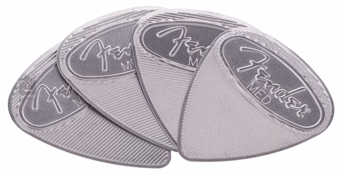 Fender Steel Pick, 4 Pack, Medium - Brnkátka