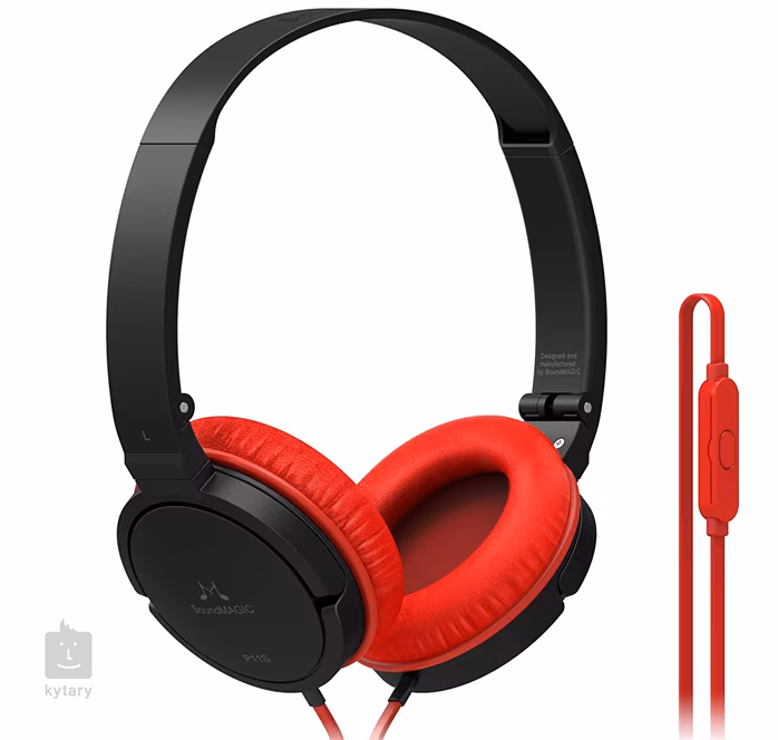 SoundMAGIC P11S Black Red - Slúchadlá