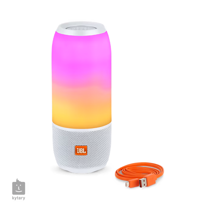 JBL Pulse 3 White - Bezdrôtový prenosný reproduktor