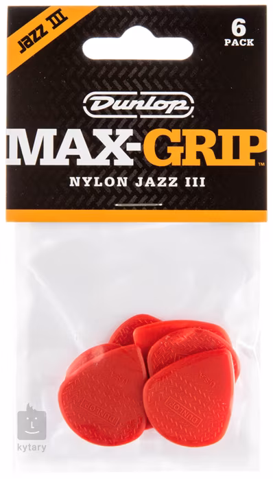 Dunlop Max Grip Jazz III Red Nylon - Brnkátka
