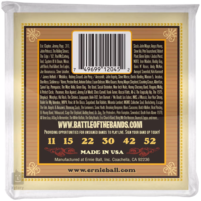 Ernie Ball 2045 Earthwood Silk & Steel Soft - Kovové struny na akustickú gitaru