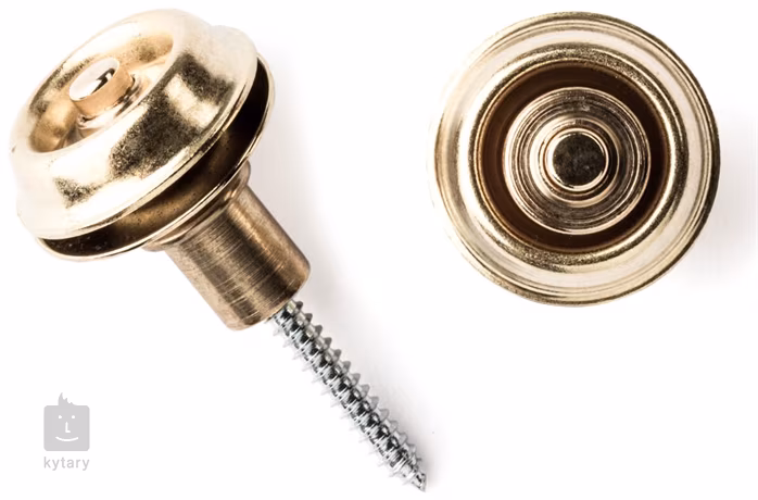 Dunlop Straplok Flush Mount Brass - Zámky na popruh