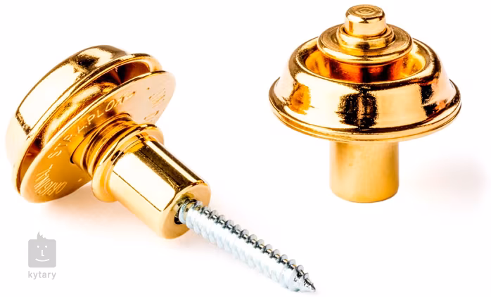 Dunlop Straplok Flush Mount Gold - Zámky na popruh