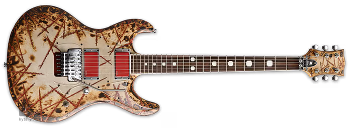 ESP E-II RZK-I Burnt - Elektrická gitara