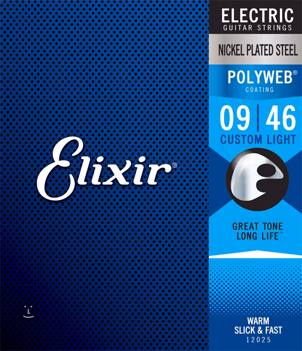 Elixir Polyweb Custom Light - Struny na elektrickú gitaru