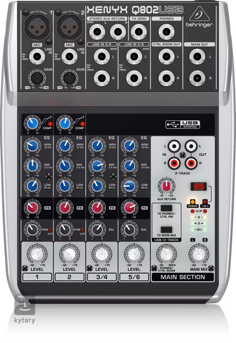 Behringer Q802USB (rozbalené) - Analógový mixážny pult