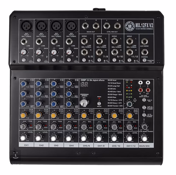 Topp Pro MX12FXV2 - Analógový mixážny pult