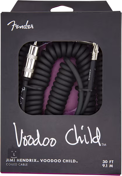 Fender Voodoo Child Cable 30' Black - Nástrojový kábel