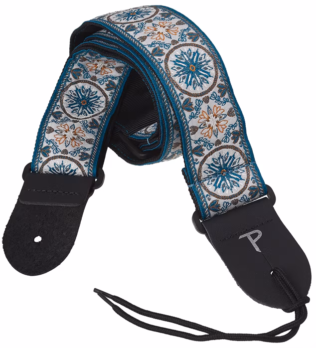 Perri's Leathers 6806 The Hope Collection Blue Mandala - Gitarový popruh