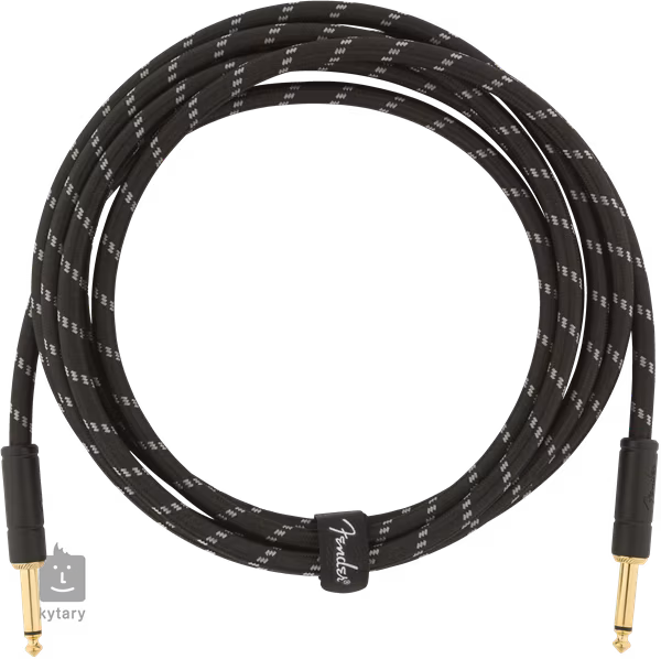 Fender Deluxe Series 10' Instrument Cable Black Tweed (rozbalené) - Nástrojový kábel