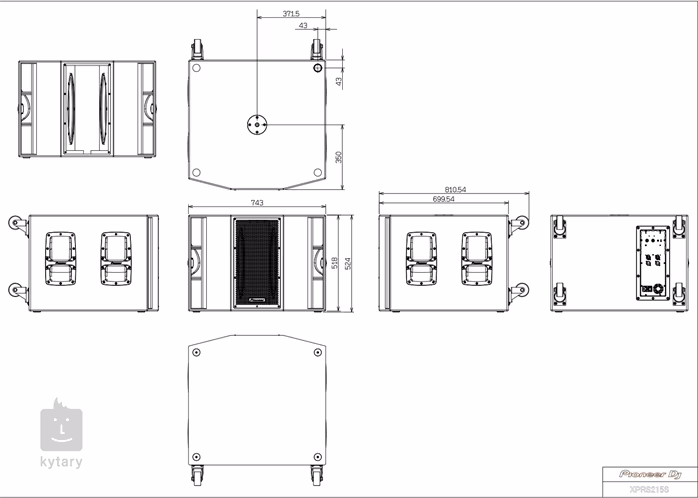 Pioneer DJ XPRS-215S - Aktívny subwoofer