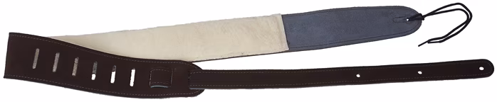 Perri's Leathers 6556 Soft Suede With Furry Sheep Skin Pad - Gitarový popruh