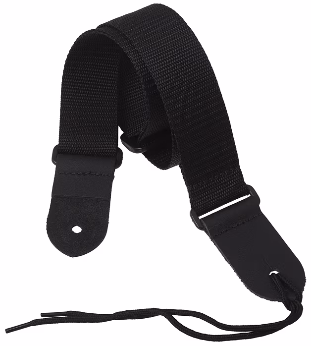 Perri's Leathers Ukulele Nylon Black Strap - Popruh na ukulele