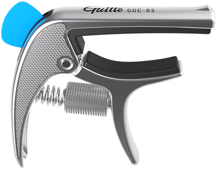 Guitto GGC-02 Revolver Capo Silver - Kapodaster