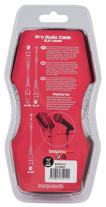Bespeco SLFM600 - Mikrofónny kábel
