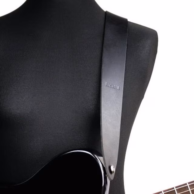 Richter Raw I Punch Black - Gitarový popruh