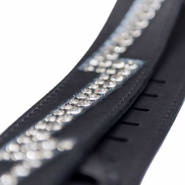 Richter Raw II Lightning Black/Titan Rhinestone - Gitarový popruh