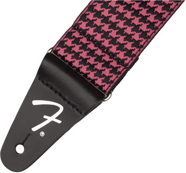 Fender Houndstooth Strap Pink - Gitarový popruh