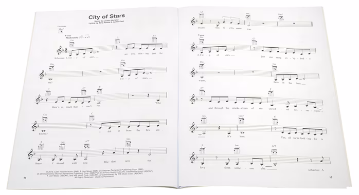 MS La La Land: Ukulele - Noty pre ukulele