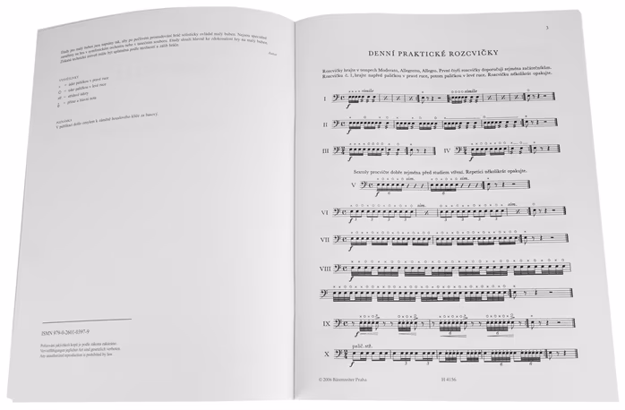 KN Josef Tuzar - Etudy pro malý buben - Škola hry na bicích