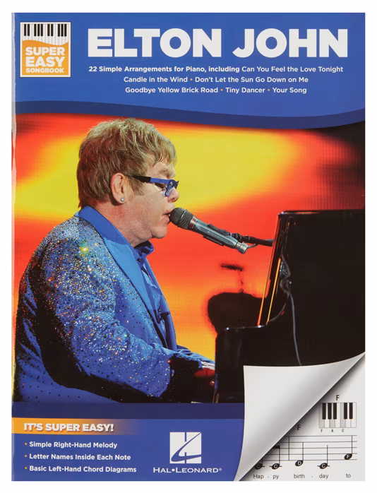 MS Super Easy Songbook - Elton John  - Noty pre klavír
