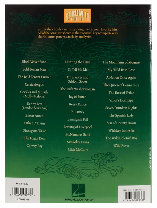 MS Celtic Guitar Songbook (Strum-It Guitar) - Spevník