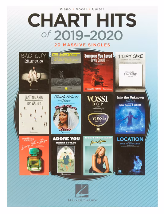 MS Chart Hits of 2019-2020 - Noty pre gitaru a klavír