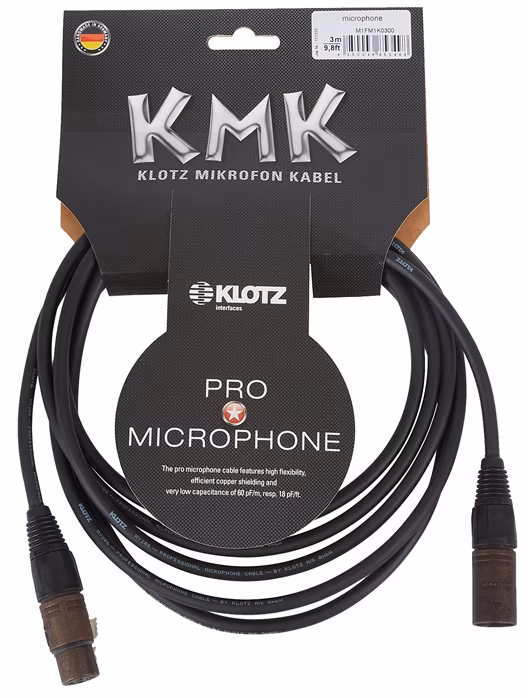 Klotz M1FM1K0300 - Mikrofónny kábel