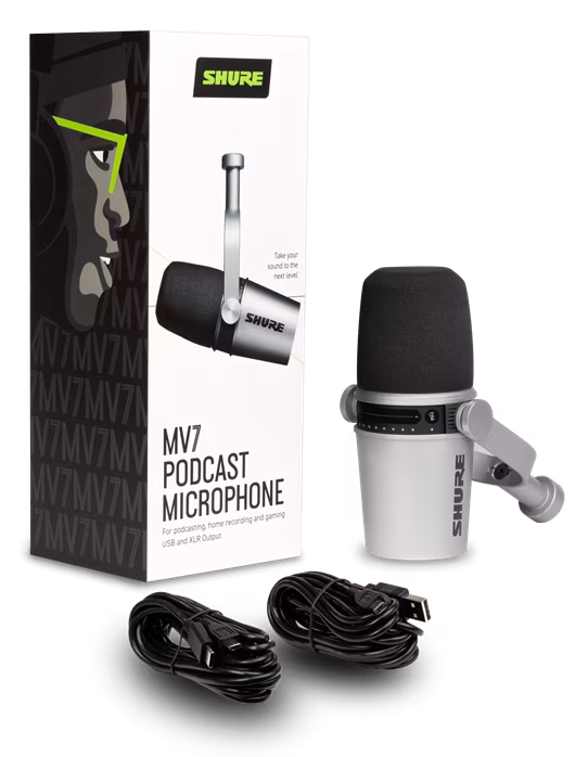 Shure MV7-S - Dynamický mikrofón