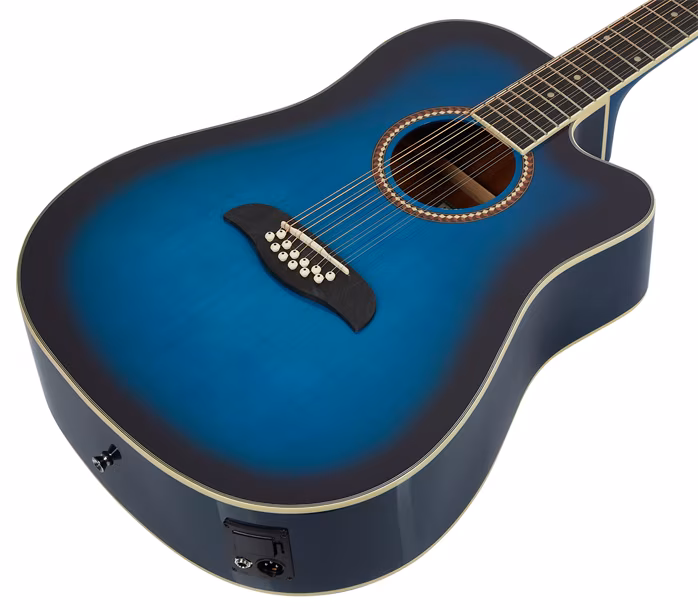 Oscar Schmidt OD312CETBL-A-U - Dvanásťstrunová elektroakustická gitara