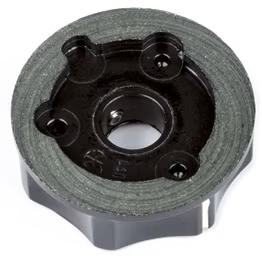 Fender Deluxe Jazz Bass Lower Concentric Knob, Black - Volume knob