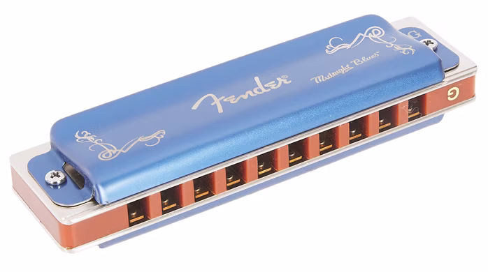 Fender Midnight Blues Harmonica Pack of 7, with Case - Súprava fúkacích harmoník