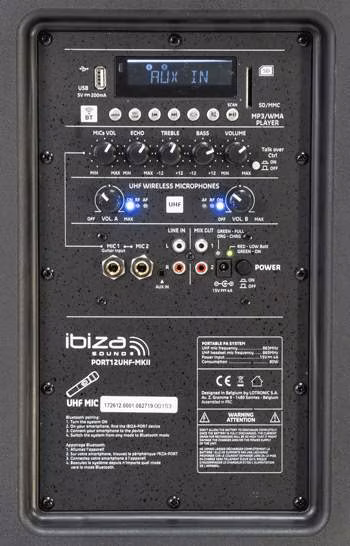 Ibiza sound PORT12UHF-MKII - Ozvučovací systém