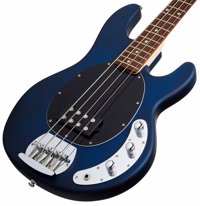 Sterling by Music Man SUB StingRay4 Trans Blue Satin - Elektrická basgitara