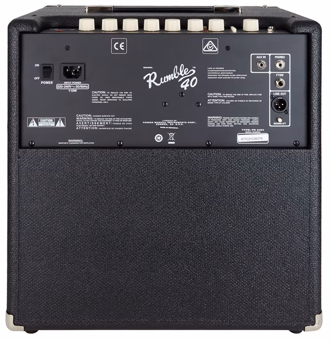 Fender Rumble 40 V3 - Basgitarové tranzistorové kombo