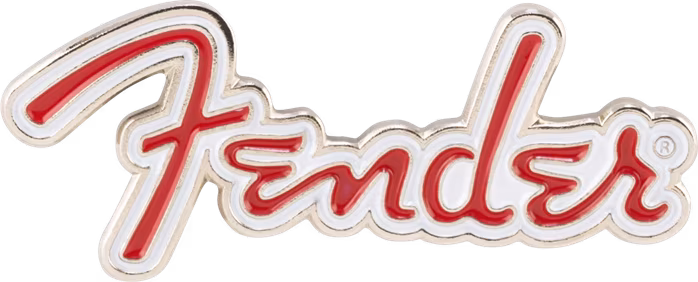 Fender Red Logo Enamel Pin - Odznak