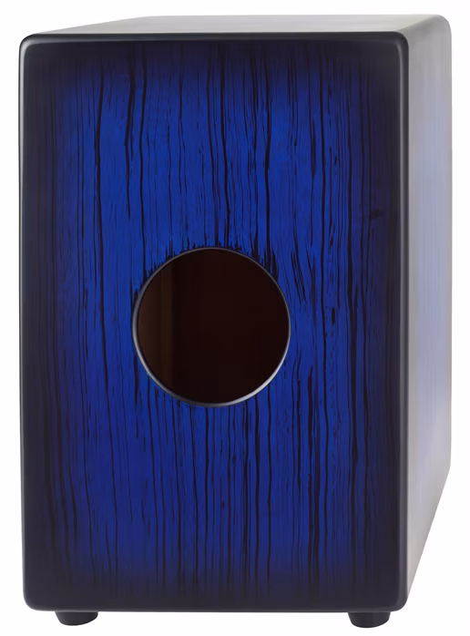 Latin Percussion Aspire Series Blue Burst Streak Cajon - Cajon