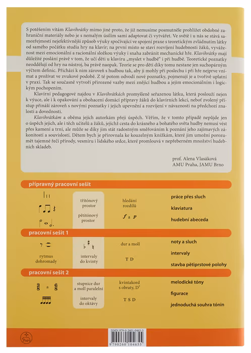 KN Klavihrátky - s tužkou a gumou u klavíru - pracovní sešit 1 - Škola hry na klavíri