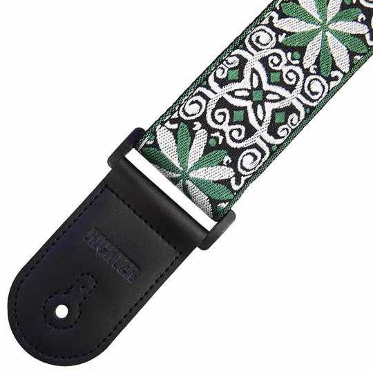 Richter Retro Green - Gitarový popruh