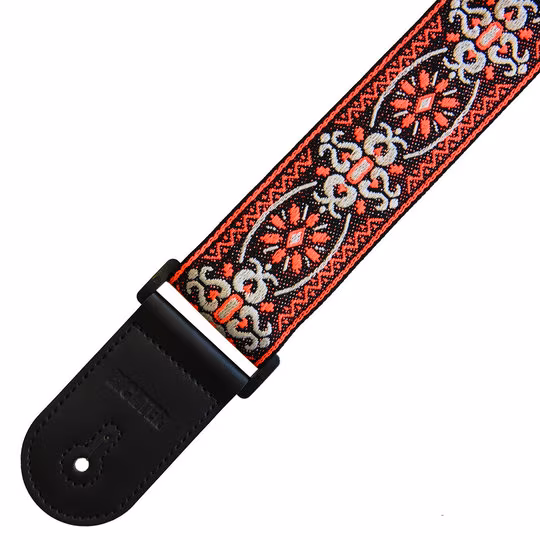 Richter Retro Red/Black - Gitarový popruh