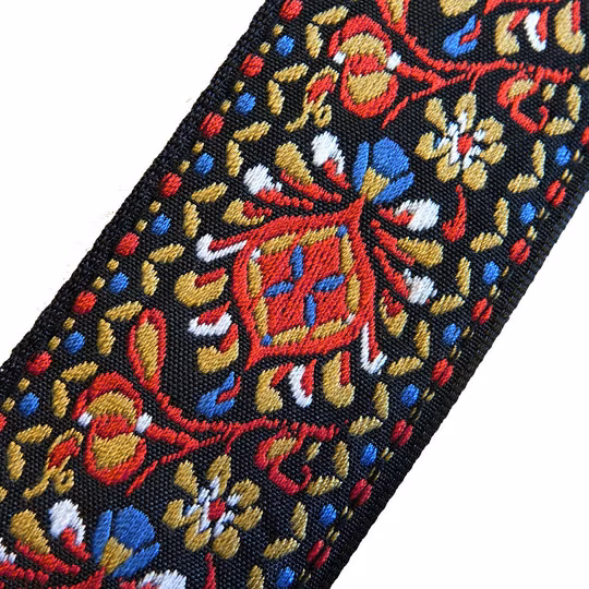 Richter Retro Red - Gitarový popruh