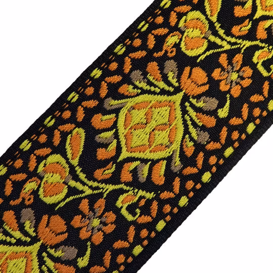 Richter Retro Yellow - Gitarový popruh