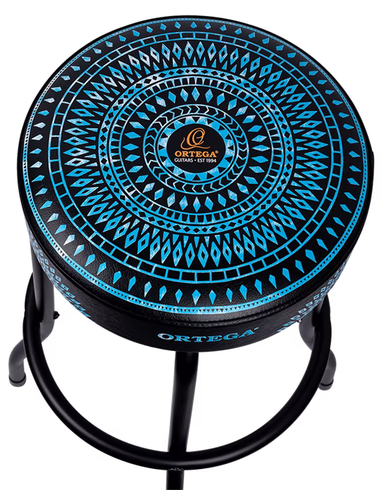 Ortega Bar Stool 30" Blue Kaleidoscope - Barová stolička
