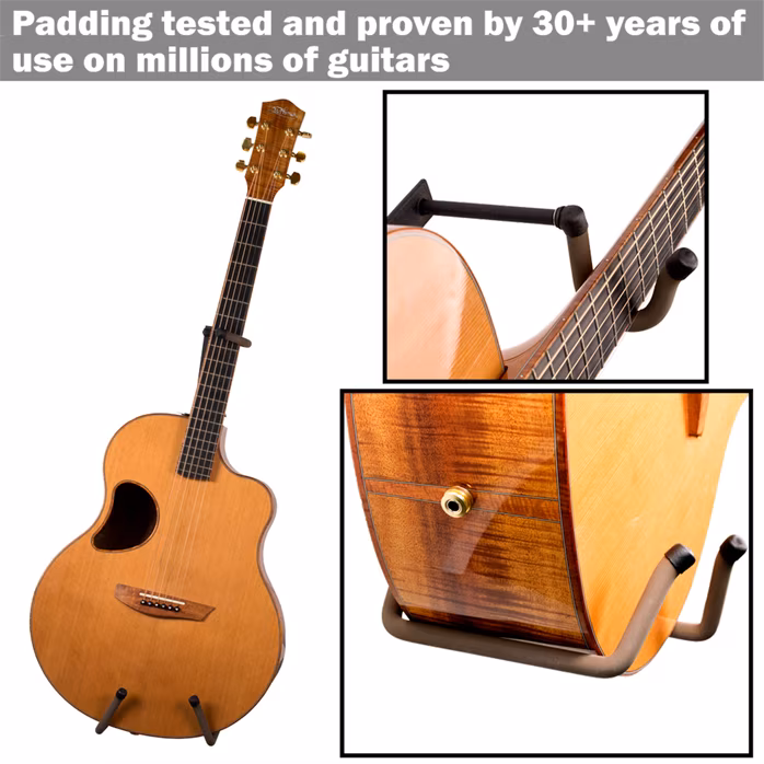 String-Swing 1-pc Horizontal Acoustic Guitar Wall Mount - Gitarový vešiak