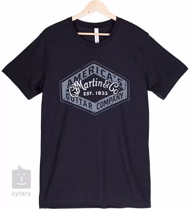 Martin America's Guitar Tee Dark Gray S - Tričko