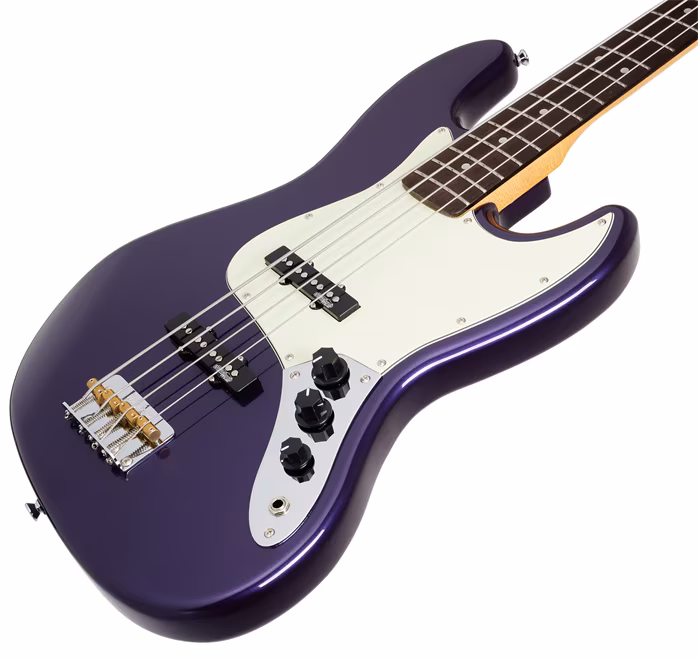 Vintage VJ74 Purple - Elektrická basgitara