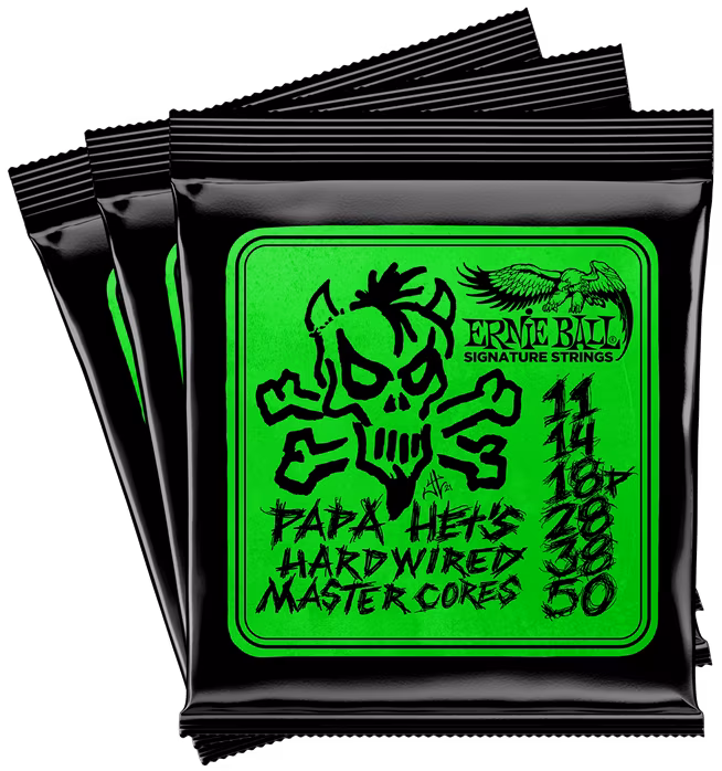 Ernie Ball 3821 PAPA HET'S Hardwired Master Cores Signature Set 3-Pack - Struny na elektrickú gitaru