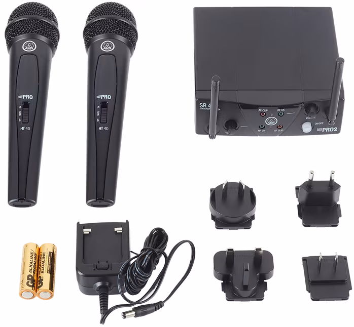 AKG WMS40 Mini2 Vocal Set Dual ISM 2/3 (použité) - Duálna bezdrôtová súprava